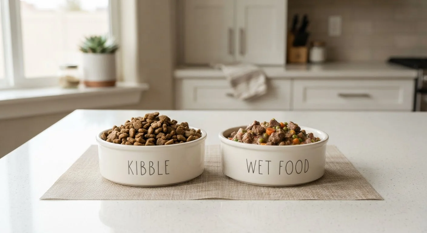 Dry Kibble vs. Wet Food: Nutritional Trade-offs for Dogs and Cats