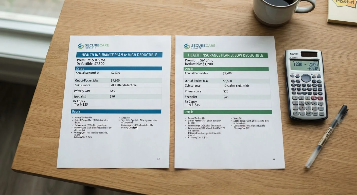 High-Deductible vs. Low-Deductible Plans: Who Each One Actually Suits
