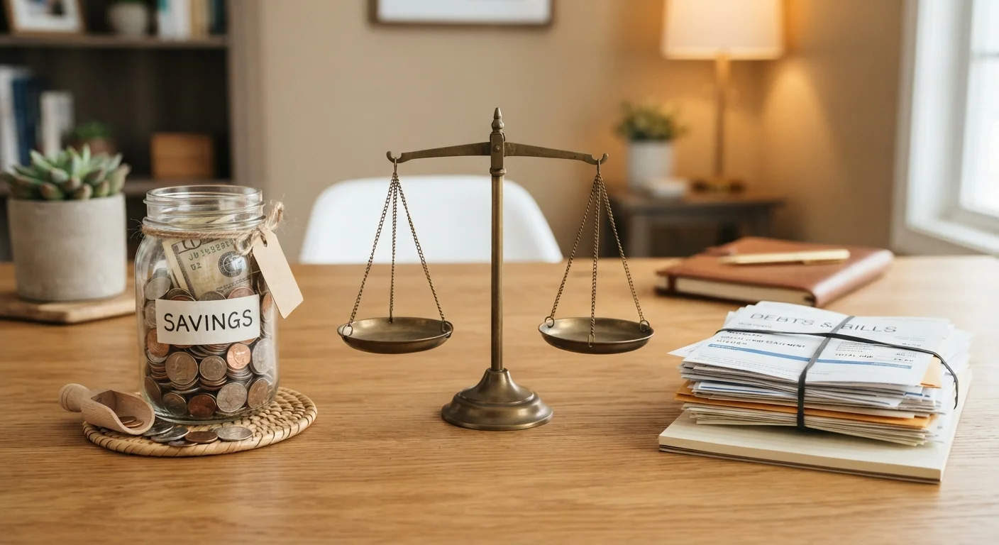Saving While in Debt: A Realistic Framework for Doing Both at Once