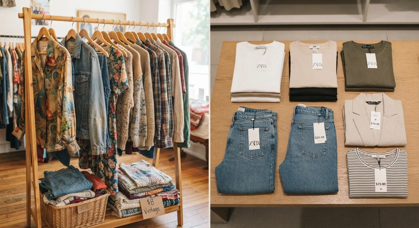 Thrift Store vs. Fast Fashion: What You're Actually Trading Off